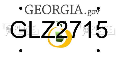 GLZ2715 Georgia License Plate