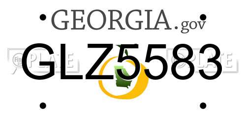 GLZ5583 Georgia License Plate