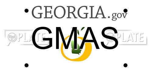 GMAS Georgia License Plate