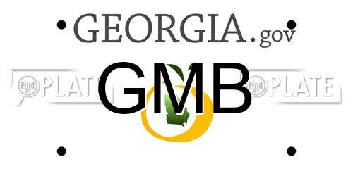 GMB Georgia License Plate