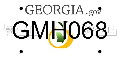 GMH068 Georgia License Plate