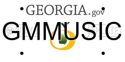 GMMUSIC Georgia License Plate