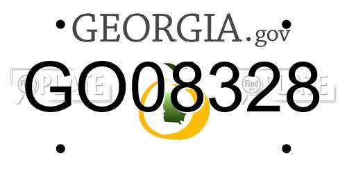 GO08328 Georgia License Plate