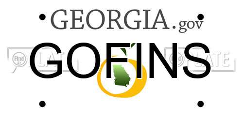 GOFINS Georgia License Plate