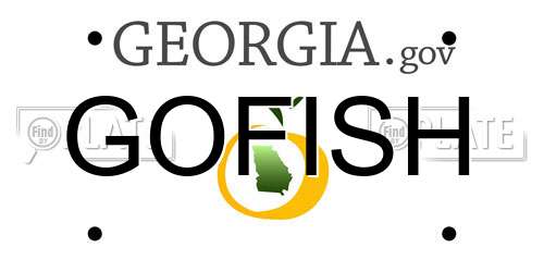 GOFISH Georgia License Plate