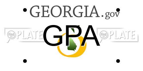 GPA Georgia License Plate