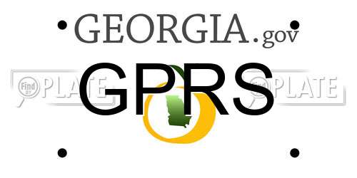 GPRS Georgia License Plate
