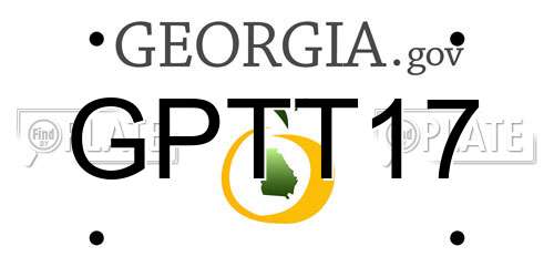 GPTT17 Georgia License Plate