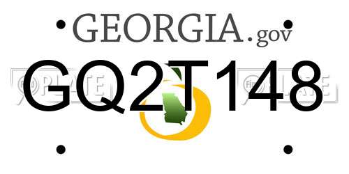 GQ2T148 Georgia License Plate