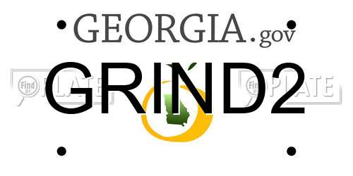 GRIND2 Georgia License Plate