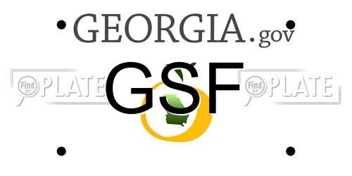 GSF Georgia License Plate