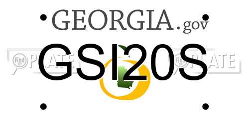 GSI20S Georgia License Plate