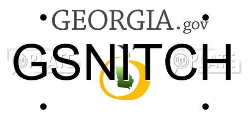GSNITCH Georgia License Plate