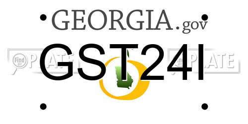 GST24I Georgia License Plate