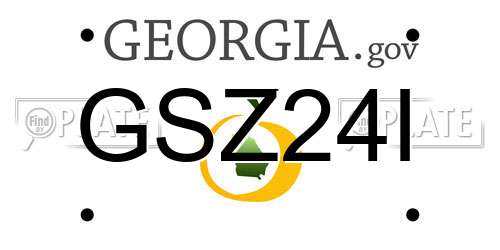 GSZ24I Georgia License Plate
