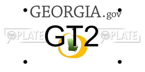 GT2 Georgia License Plate