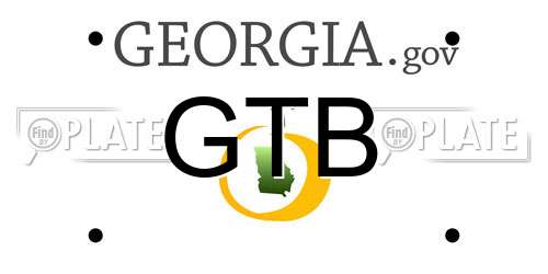 GTB Georgia License Plate