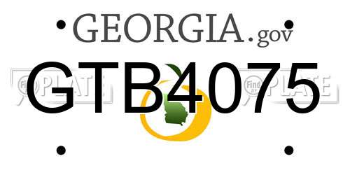 GTB4075 Georgia License Plate