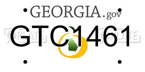 GTC1461 Georgia License Plate