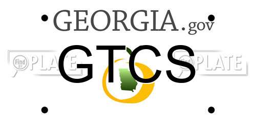 GTCS Georgia License Plate