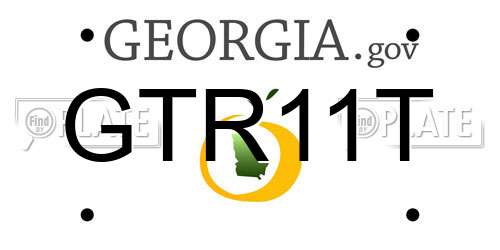 GTR11T Georgia License Plate