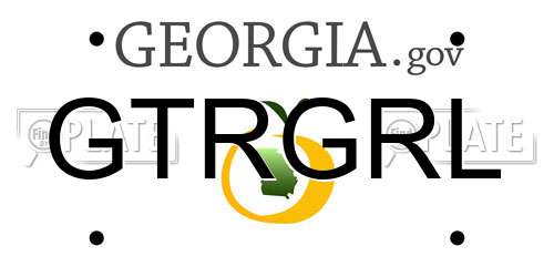 GTRGRL Georgia License Plate