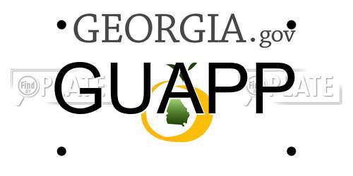 GUAPP Georgia License Plate