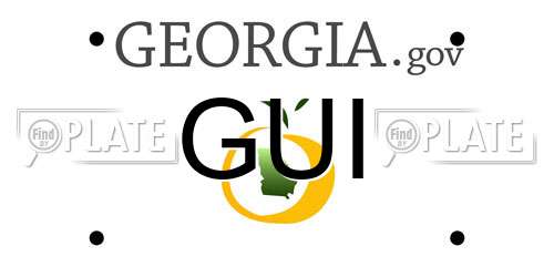 GUI Georgia License Plate