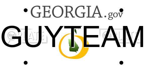 GUYTEAM Georgia License Plate