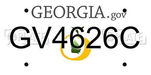GV4626C Georgia License Plate