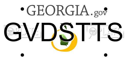 GVDSTTS Georgia License Plate