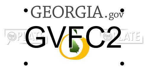 GVFC2 Georgia License Plate