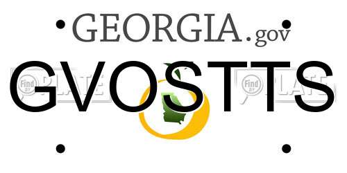 GVOSTTS Georgia License Plate