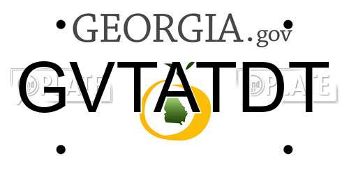 GVTATDT Georgia License Plate
