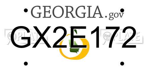 GX2E172 Georgia License Plate