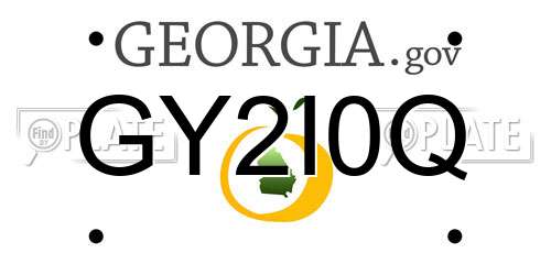 GY2I0Q Georgia License Plate