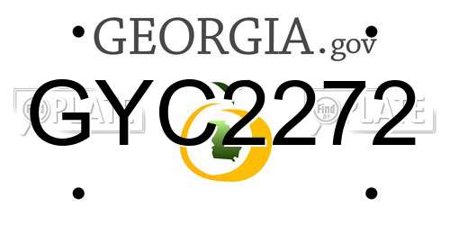 GYC2272 Georgia License Plate