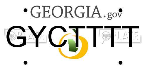 GYCTTTT Georgia License Plate