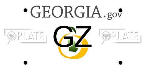 GZ Georgia License Plate