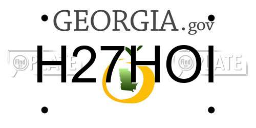 H27HOI Georgia License Plate