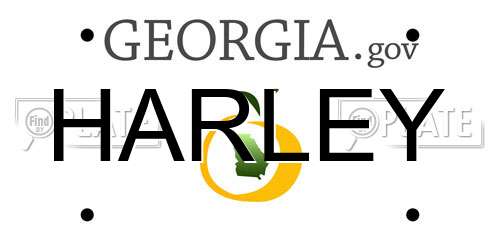 HARLEY Georgia License Plate