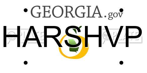 HARSHVP Georgia License Plate