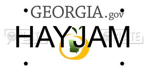 HAYJAM Georgia License Plate