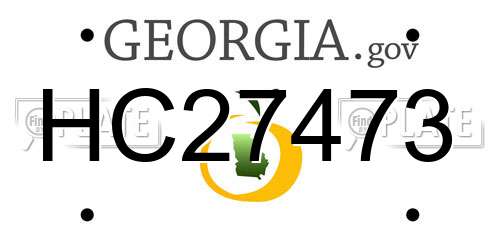 HC27473 Georgia License Plate