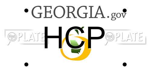 HCP Georgia License Plate