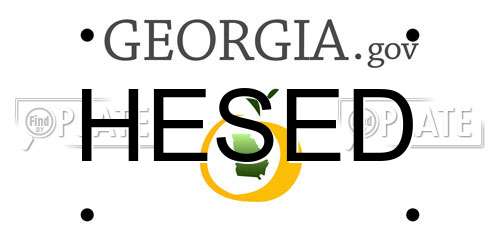 HESED Georgia License Plate