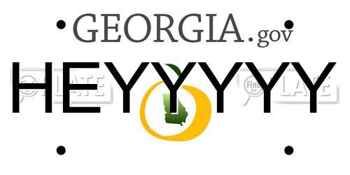 HEYYYYY Georgia License Plate