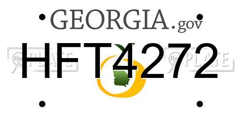 HFT4272 Georgia License Plate