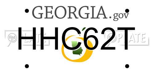 HHC62T Georgia License Plate