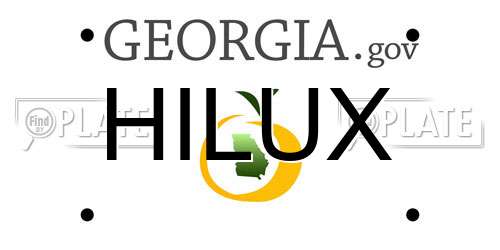 HILUX Georgia License Plate